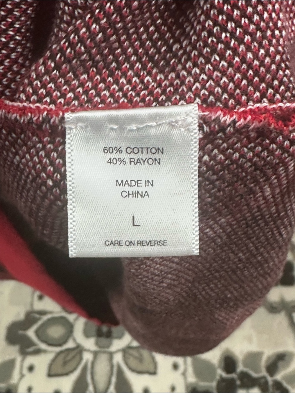 New York & Company Red Black Plaid Crewneck Sweater, Bat wing, size L, NWT - Picture 4 of 6